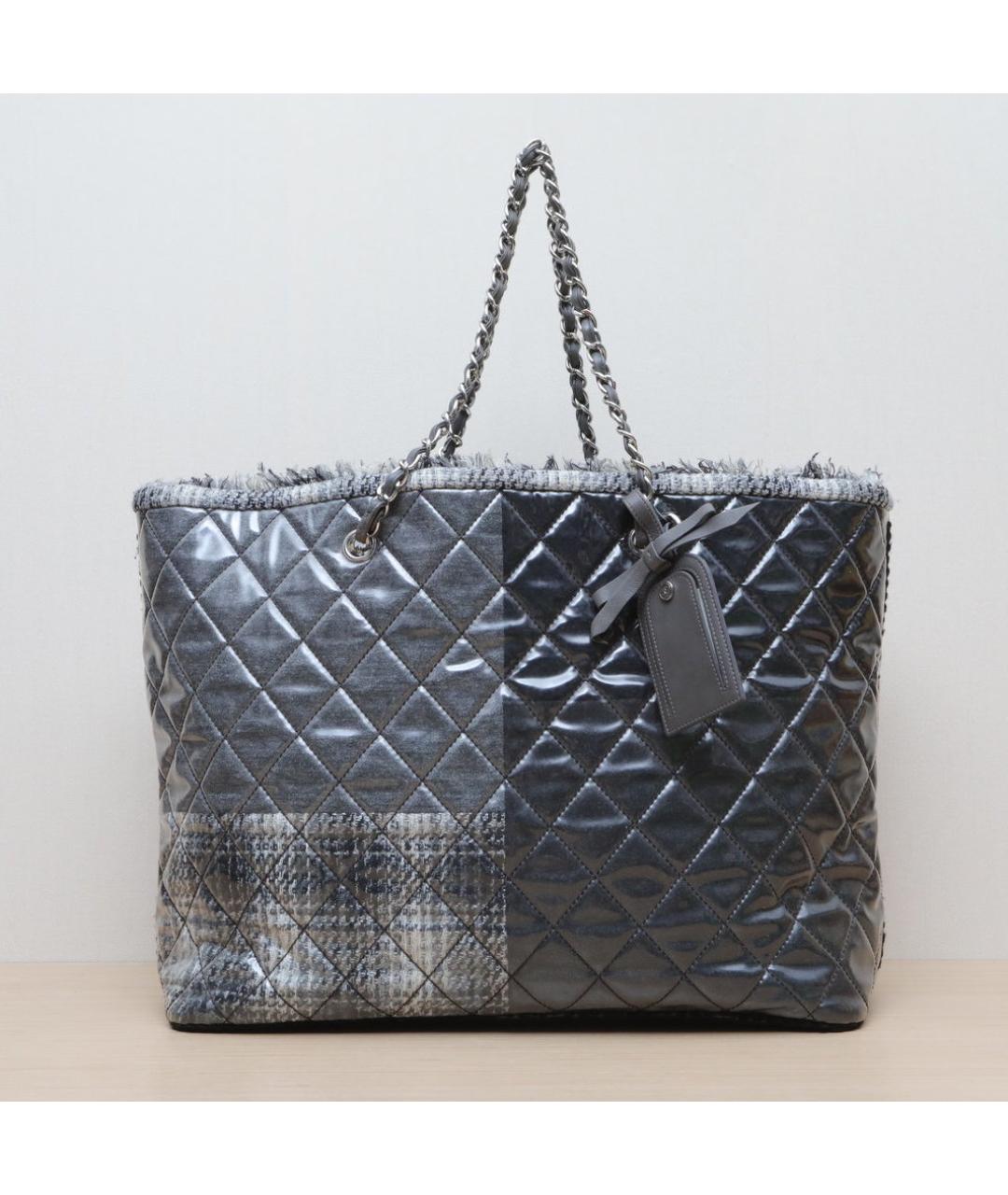CHANEL Серая сумка тоут, фото 3