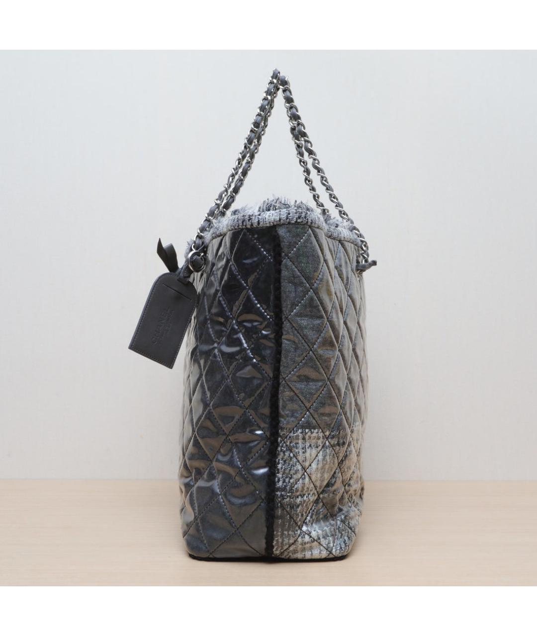 CHANEL Серая сумка тоут, фото 5