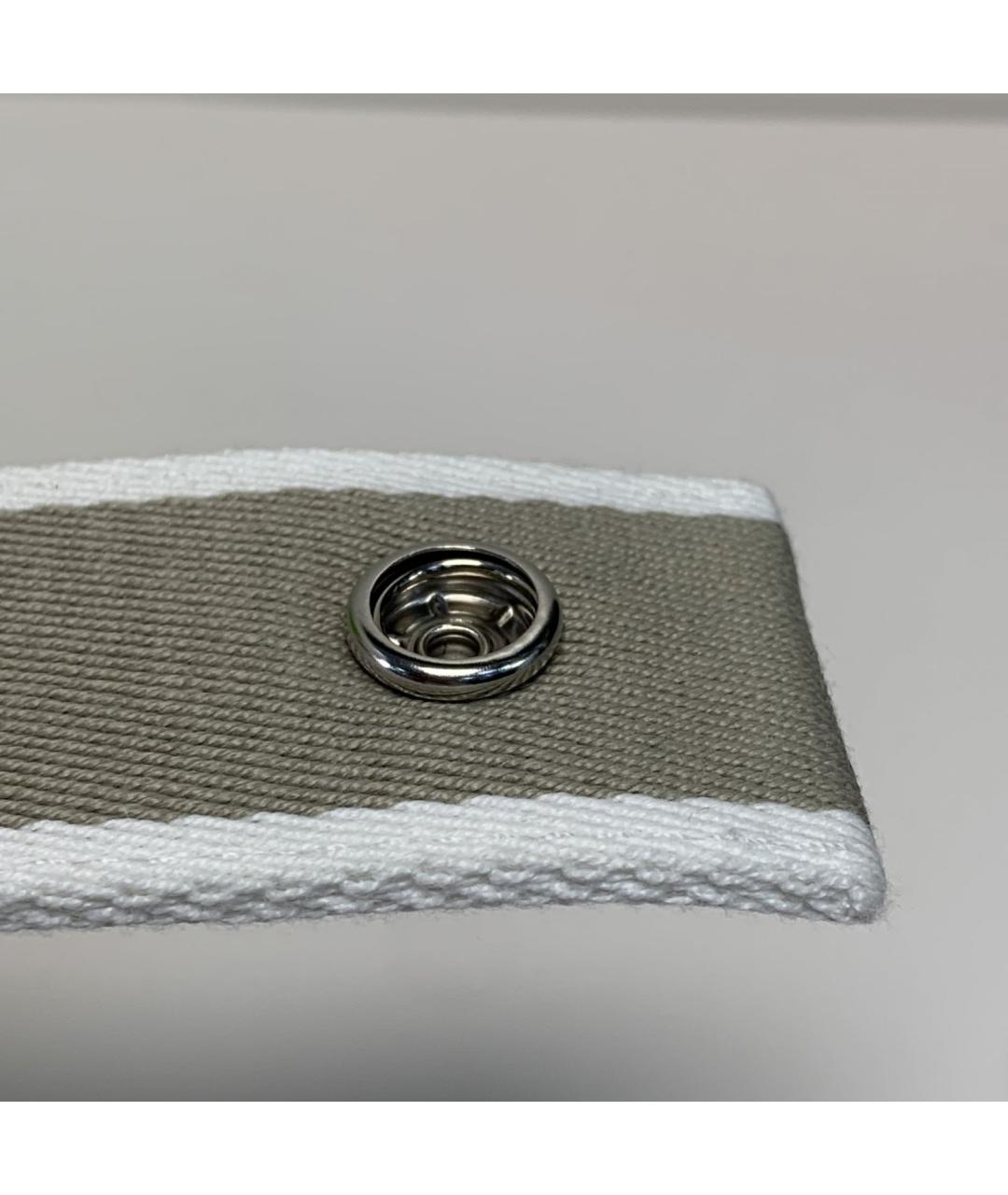 HERMES Бежевая тканевая косметичка, фото 9