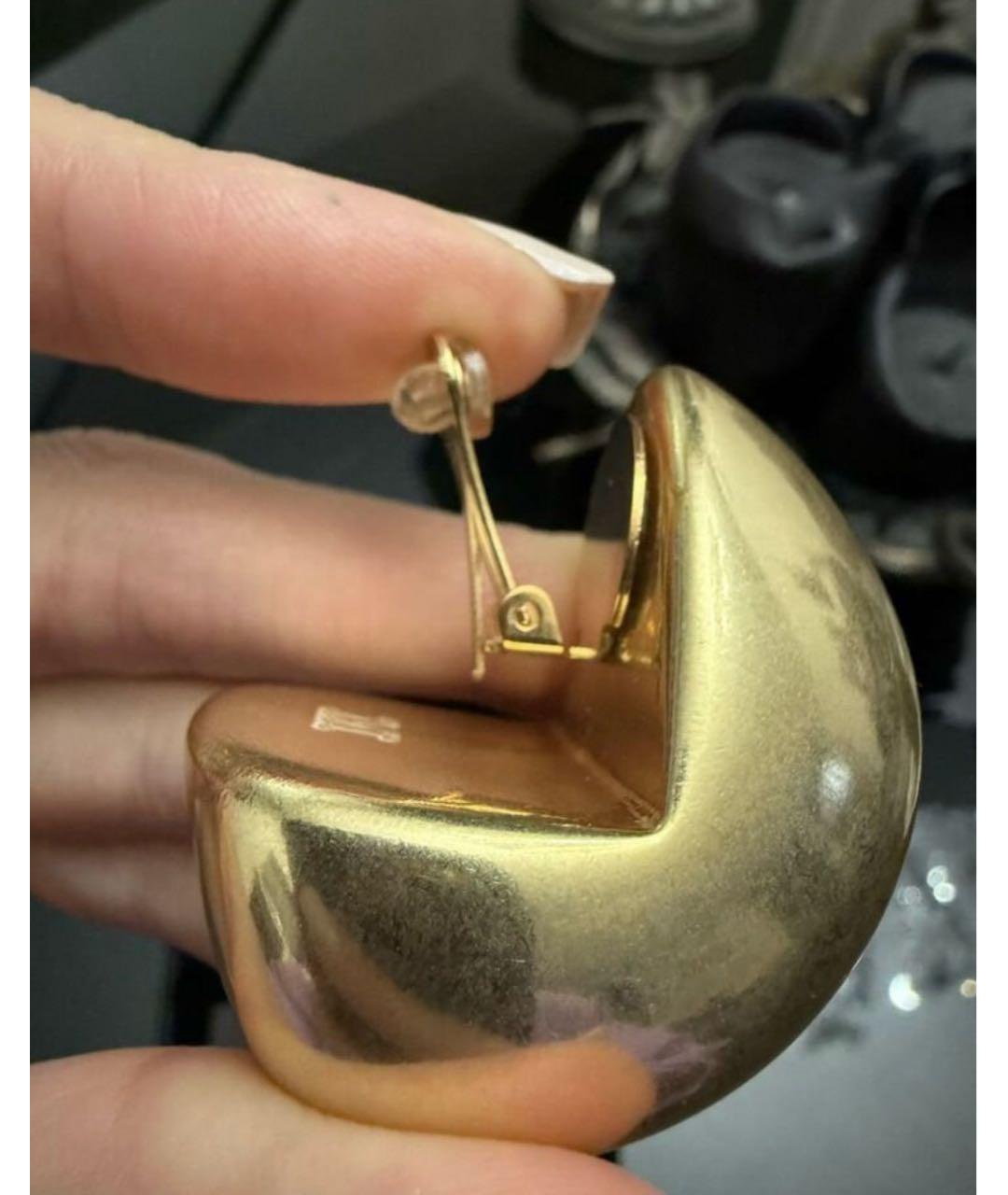 MAX MARA Золотые металлические клипсы, фото 3