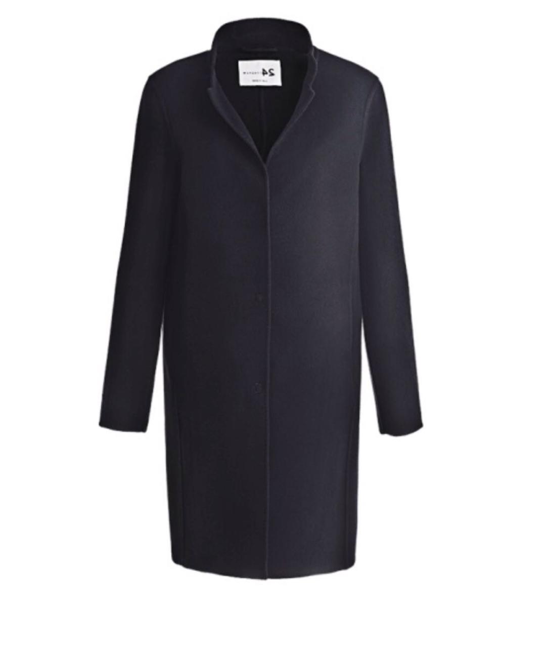 MANZONI 24 Черное кашемировое пальто, фото 5