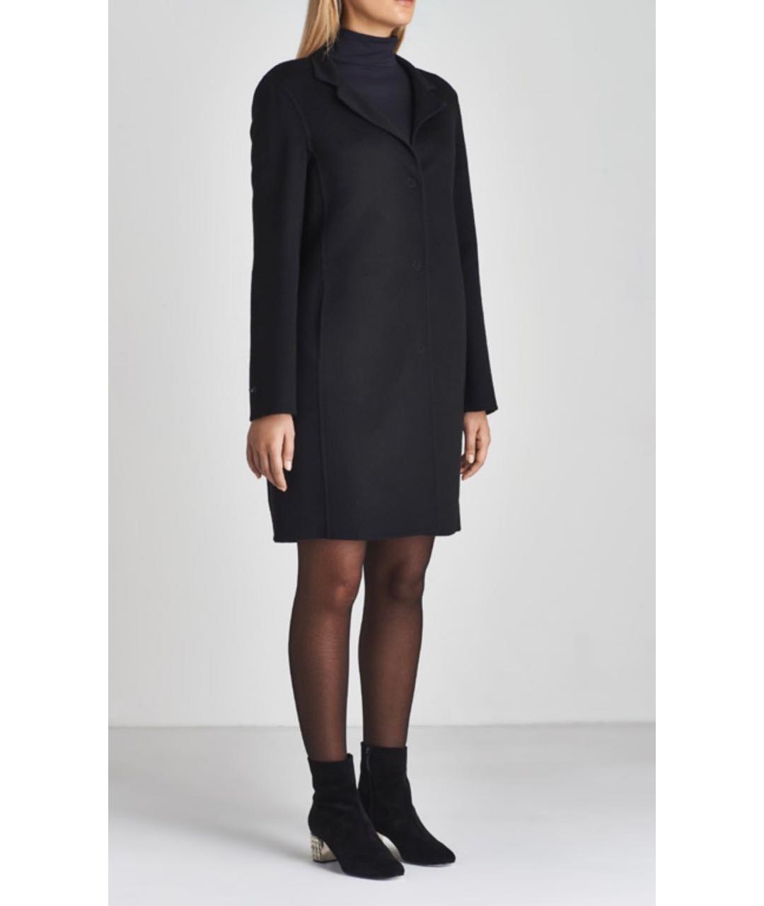 MANZONI 24 Черное кашемировое пальто, фото 3