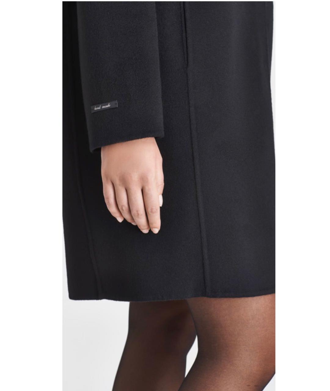 MANZONI 24 Черное кашемировое пальто, фото 4