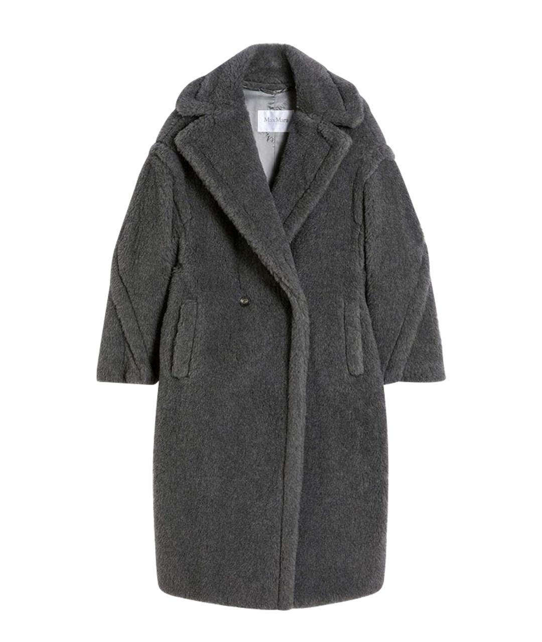 MAX MARA Антрацитовая шерстяная шуба, фото 1