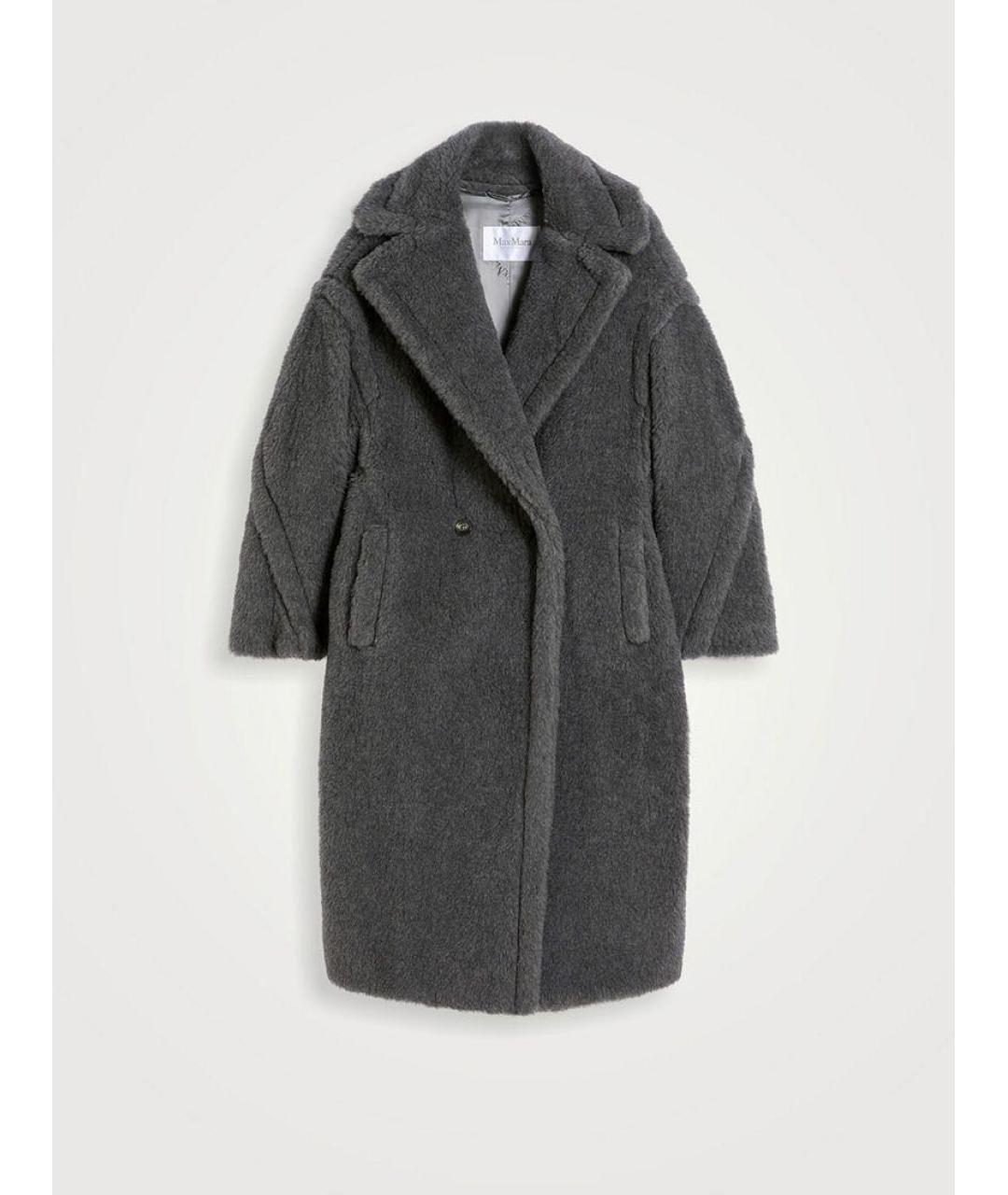 MAX MARA Антрацитовая шерстяная шуба, фото 9