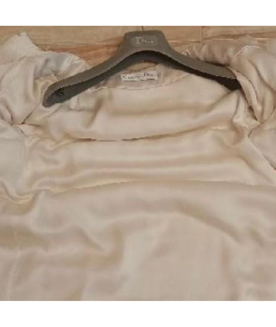 CHRISTIAN DIOR Белая меховая шуба, фото 3