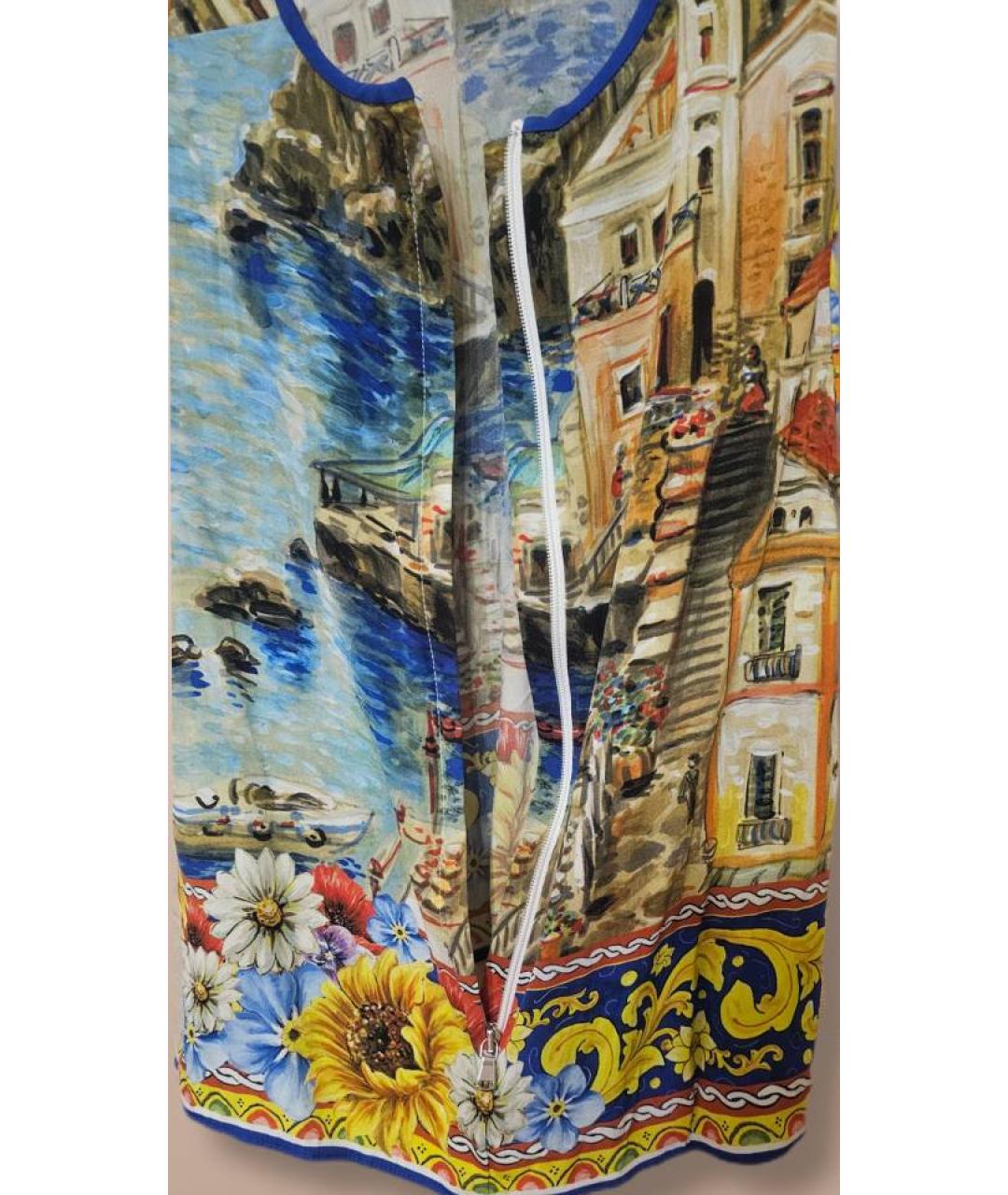 DOLCE & GABBANA KIDS Мульти шелковая рубашка/блузка, фото 4