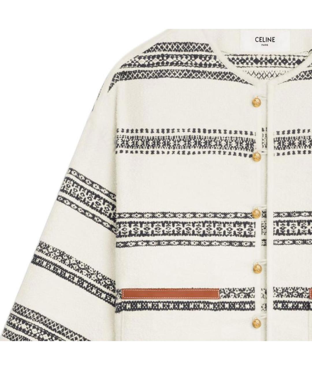 CELINE Бежевый твидовый кардиган, фото 5