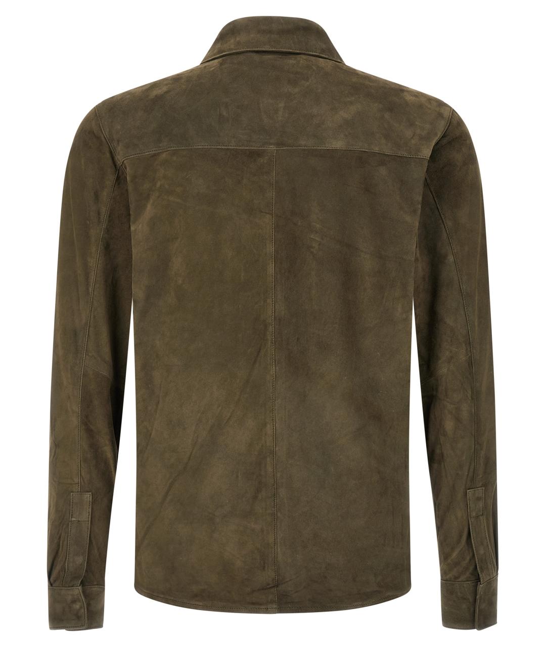 GIORGIO BRATO Зеленая кэжуал рубашка, фото 2