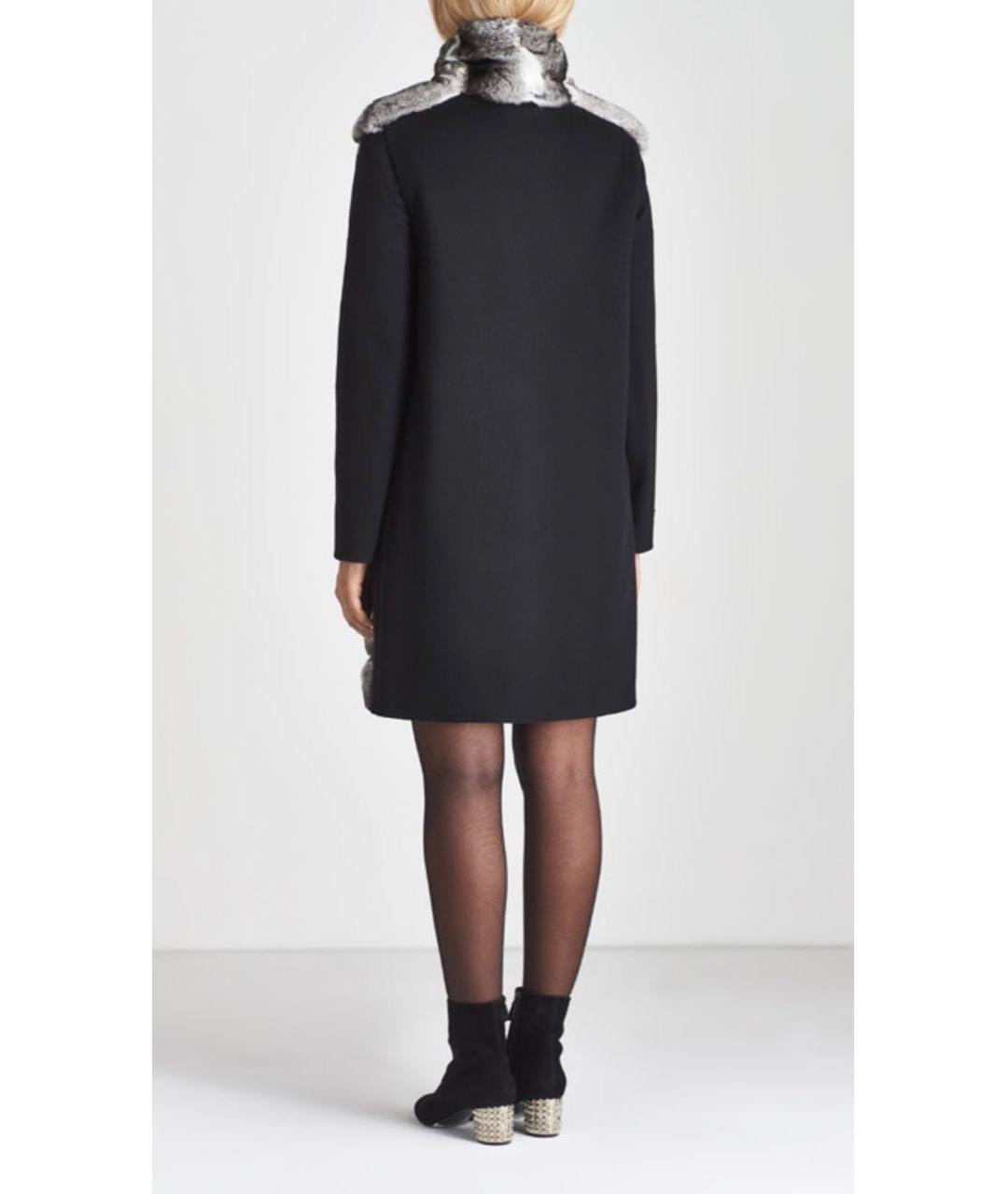 MANZONI 24 Черный меховой жилет, фото 3