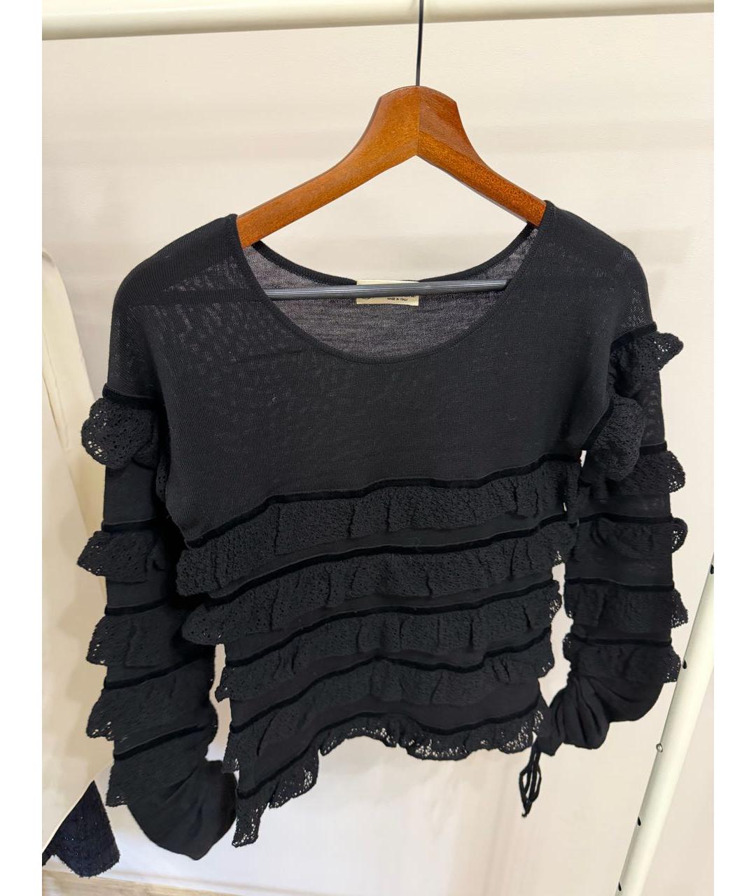 BLUMARINE Черный шерстяной джемпер / свитер, фото 5