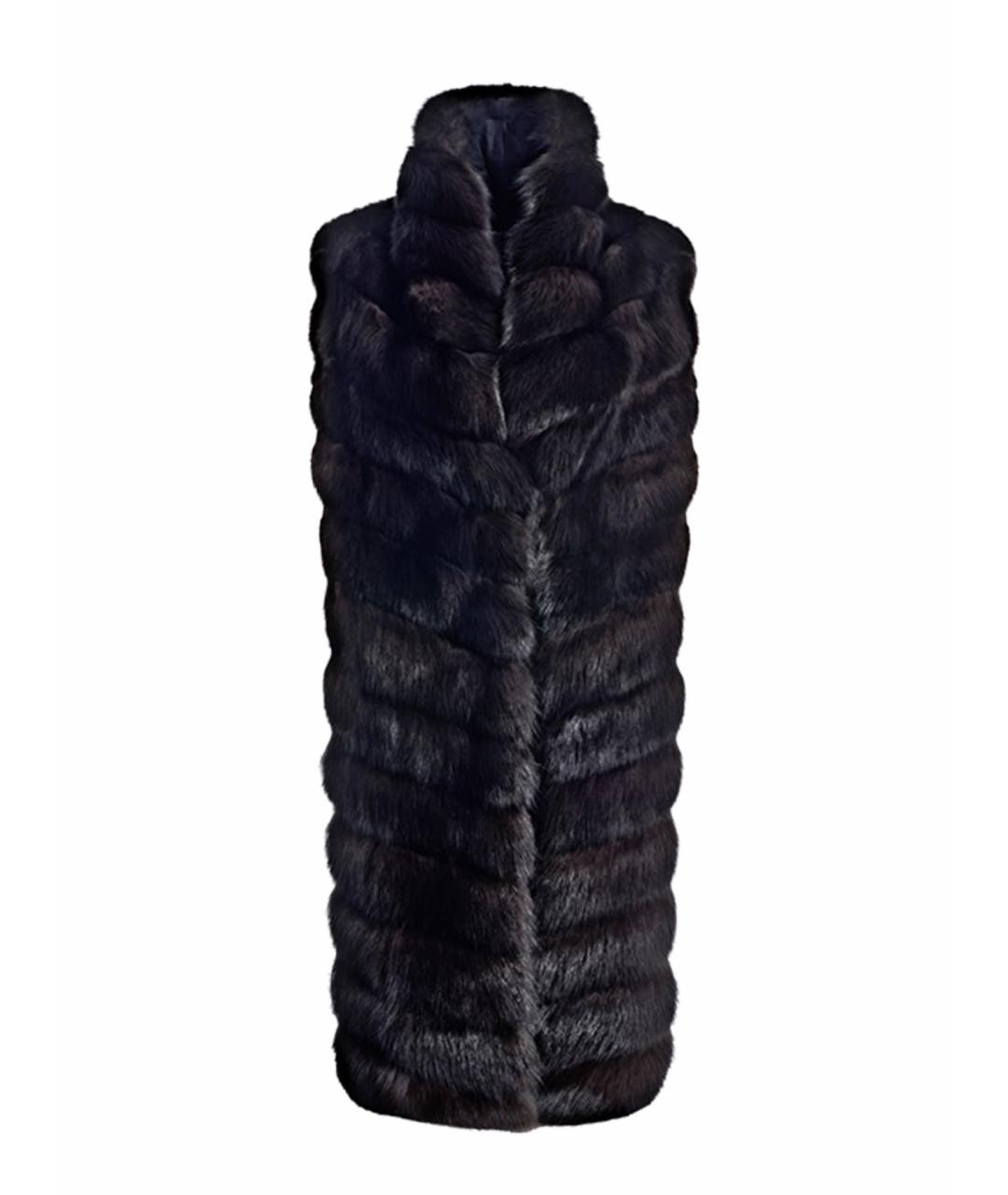 MANZONI 24 Черный меховой жилет, фото 1