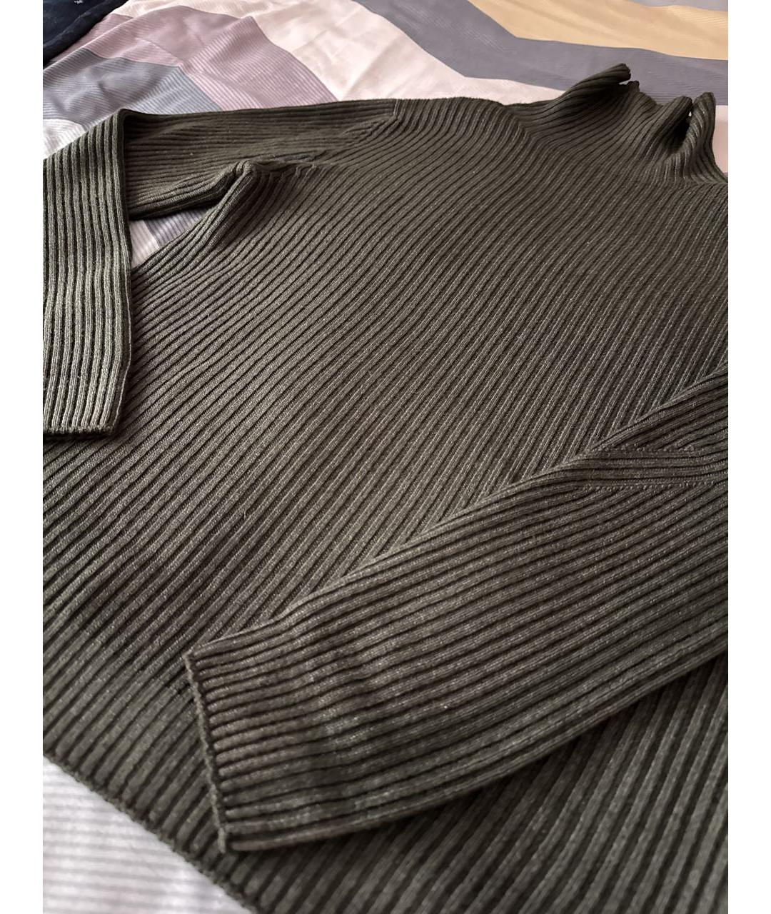 ALEXANDER MCQUEEN Зеленый шерстяной джемпер / свитер, фото 4