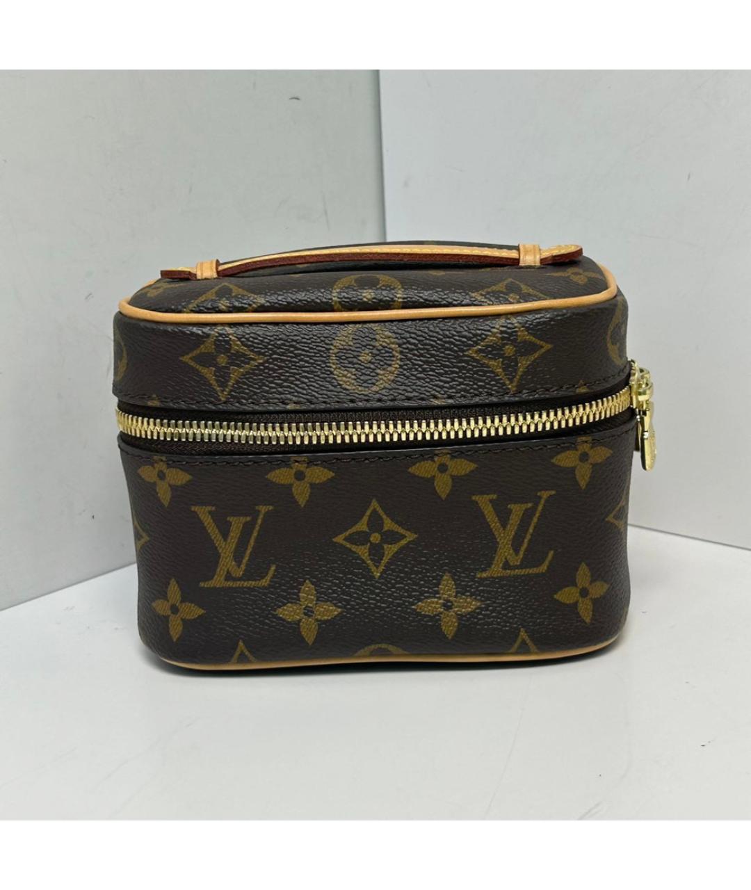 LOUIS VUITTON Коричневая косметичка, фото 6