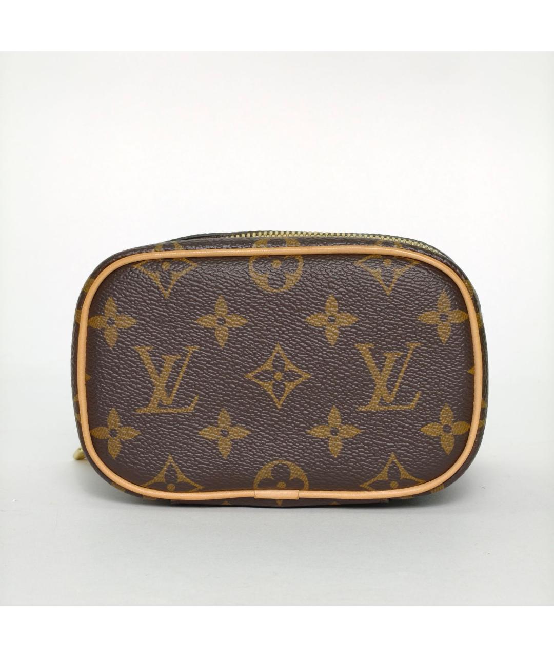LOUIS VUITTON Коричневая косметичка, фото 7