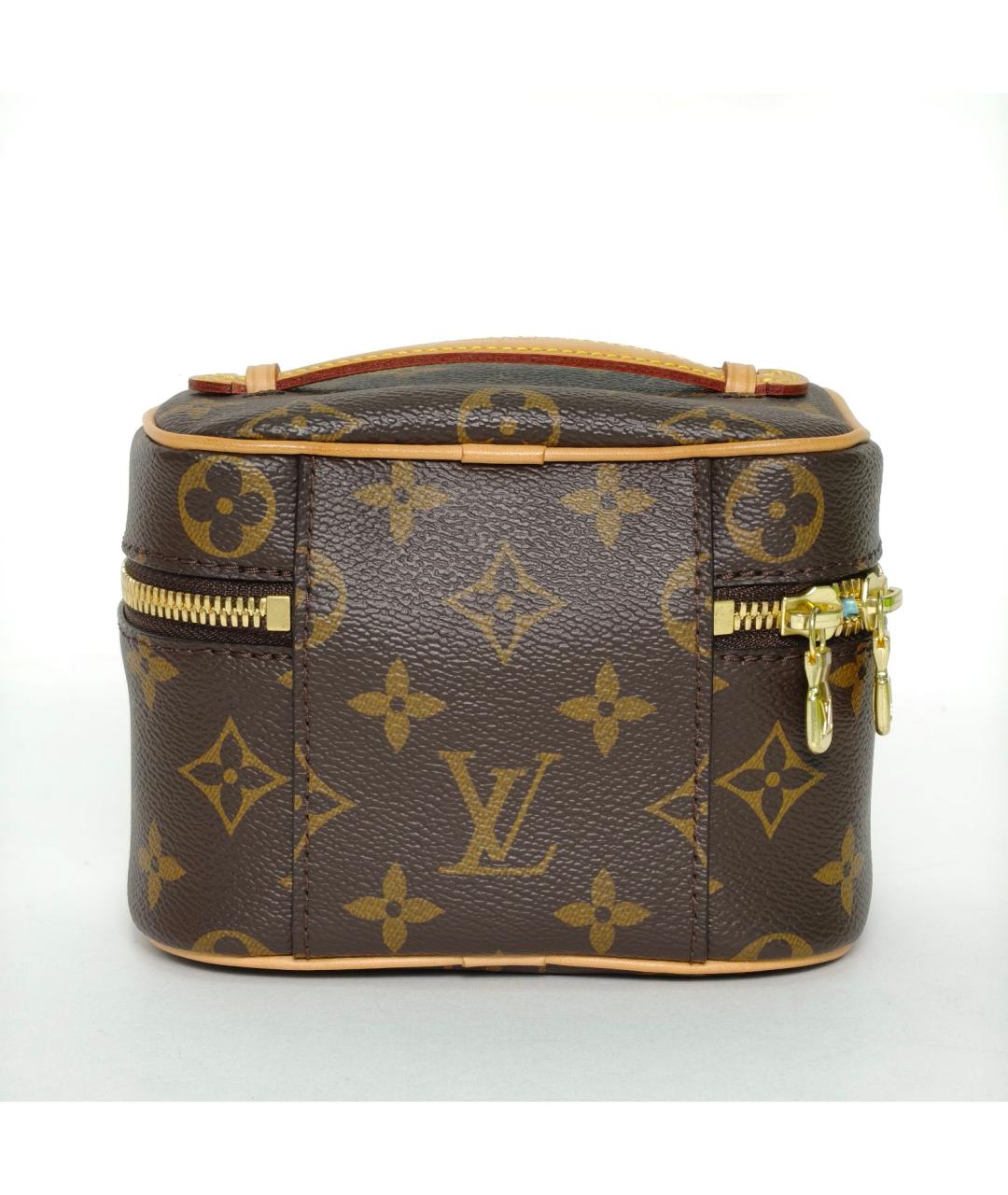 LOUIS VUITTON Коричневая косметичка, фото 4