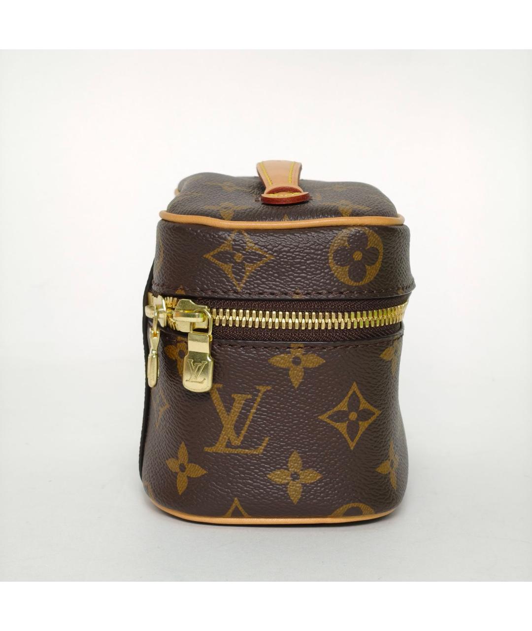 LOUIS VUITTON Коричневая косметичка, фото 5