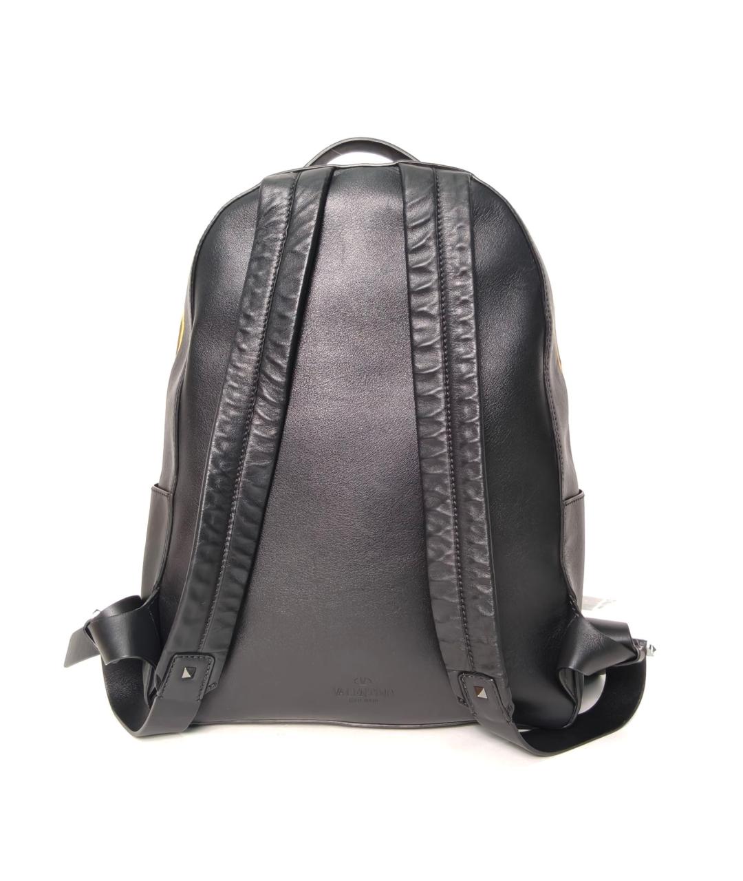 VALENTINO Черный кожаный рюкзак, фото 3