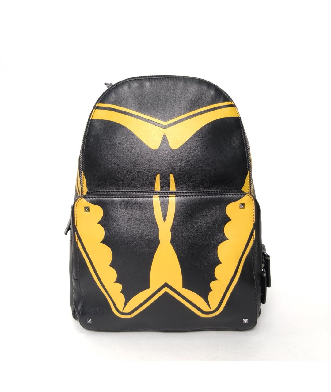 VALENTINO Черный кожаный рюкзак, фото 9