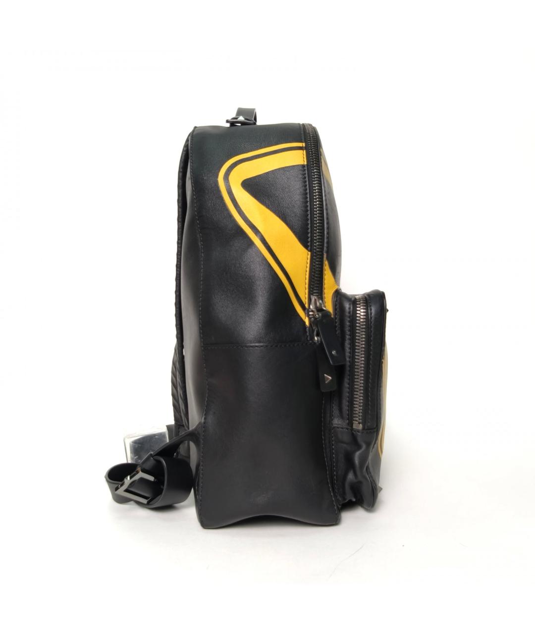 VALENTINO Черный кожаный рюкзак, фото 2