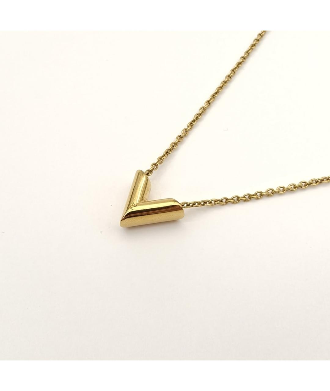 LOUIS VUITTON Золотое металлическое колье, фото 4