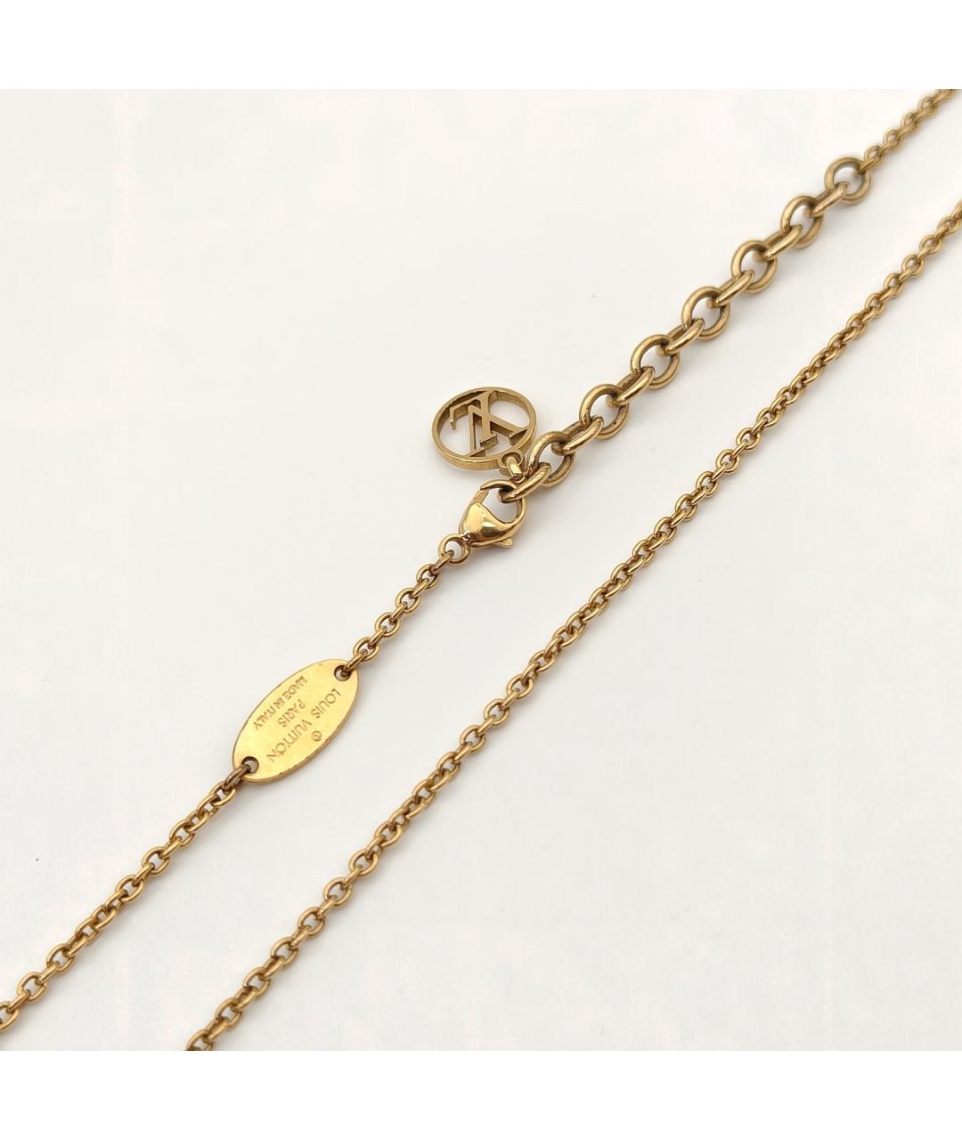 LOUIS VUITTON Золотое металлическое колье, фото 6