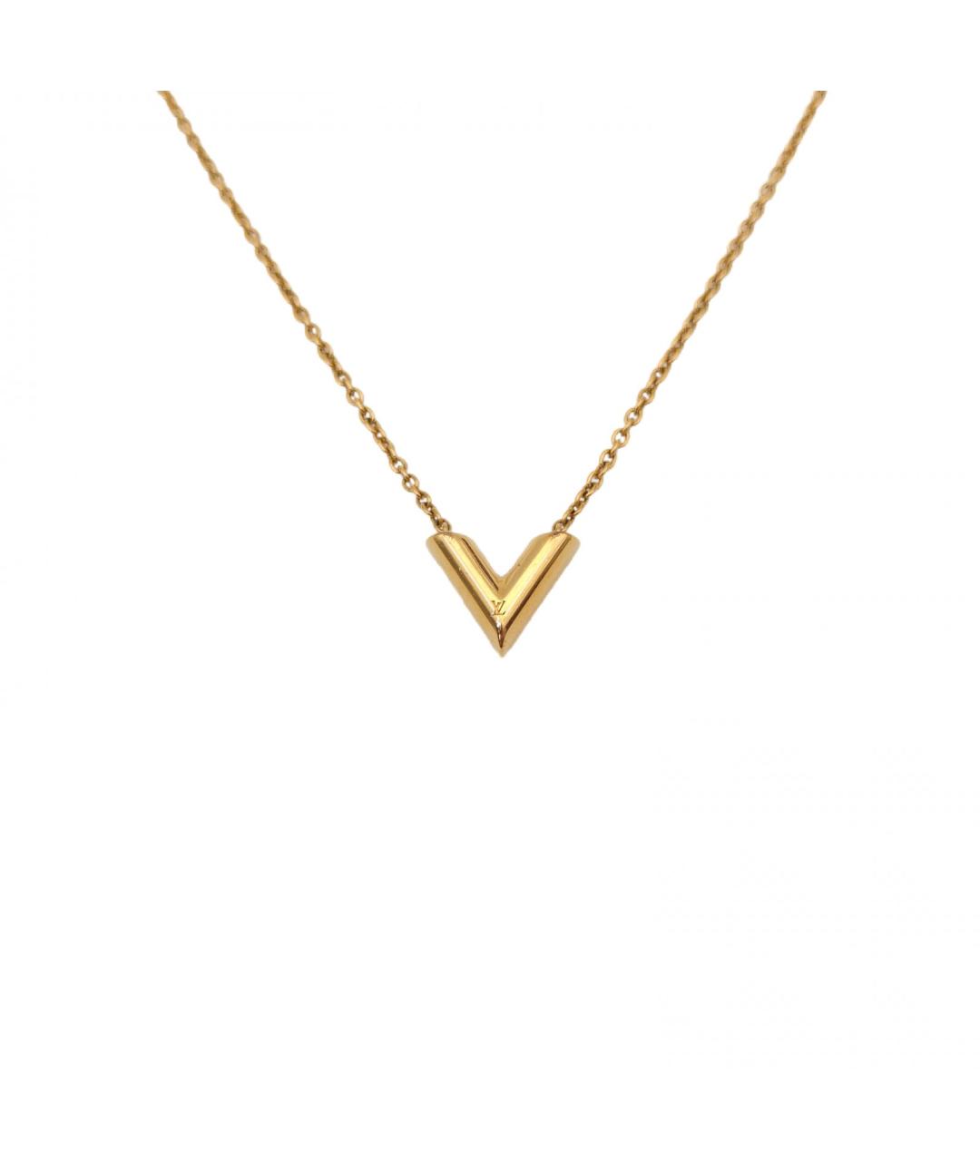 LOUIS VUITTON Золотое металлическое колье, фото 2