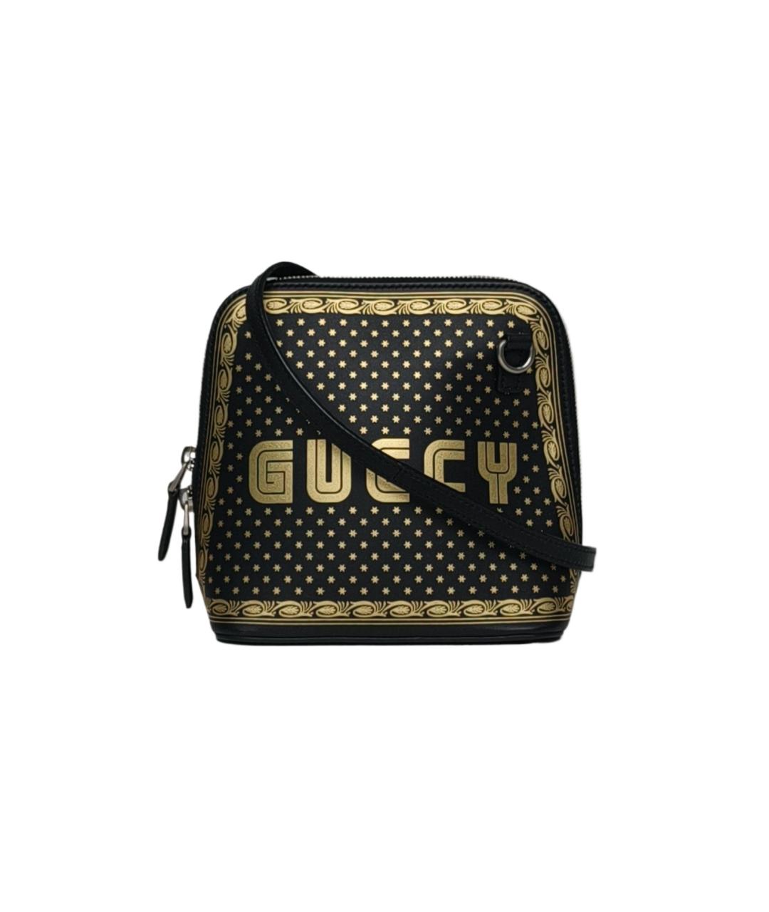 GUCCI Черная кожаная сумка через плечо, фото 10