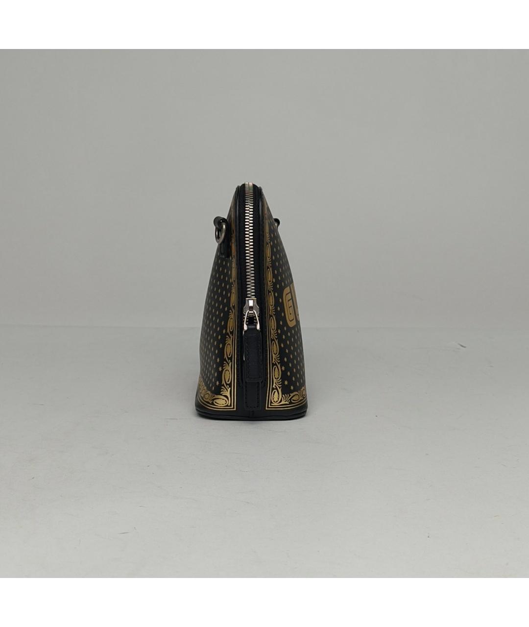 GUCCI Черная кожаная сумка через плечо, фото 5