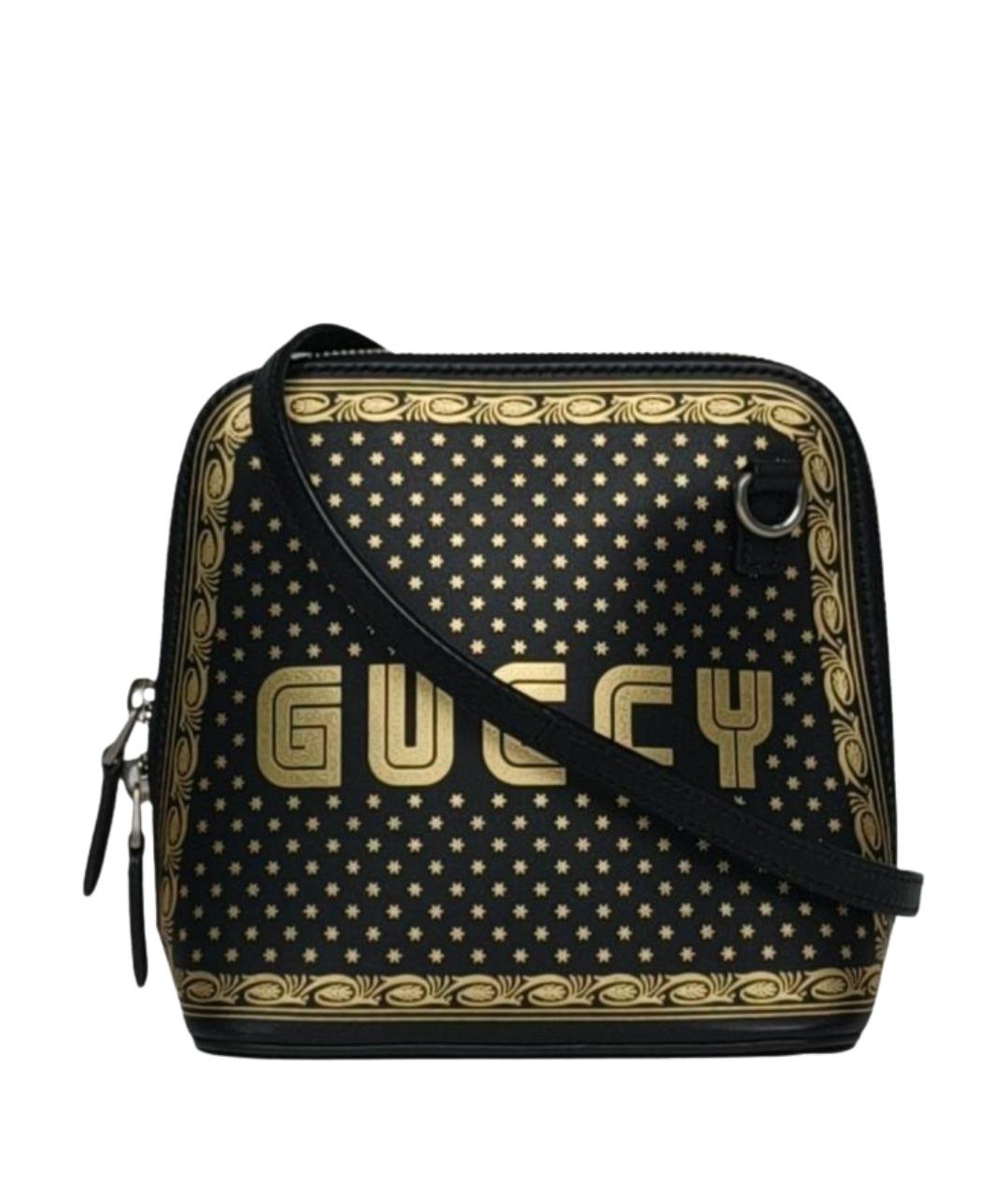 GUCCI Черная кожаная сумка через плечо, фото 1