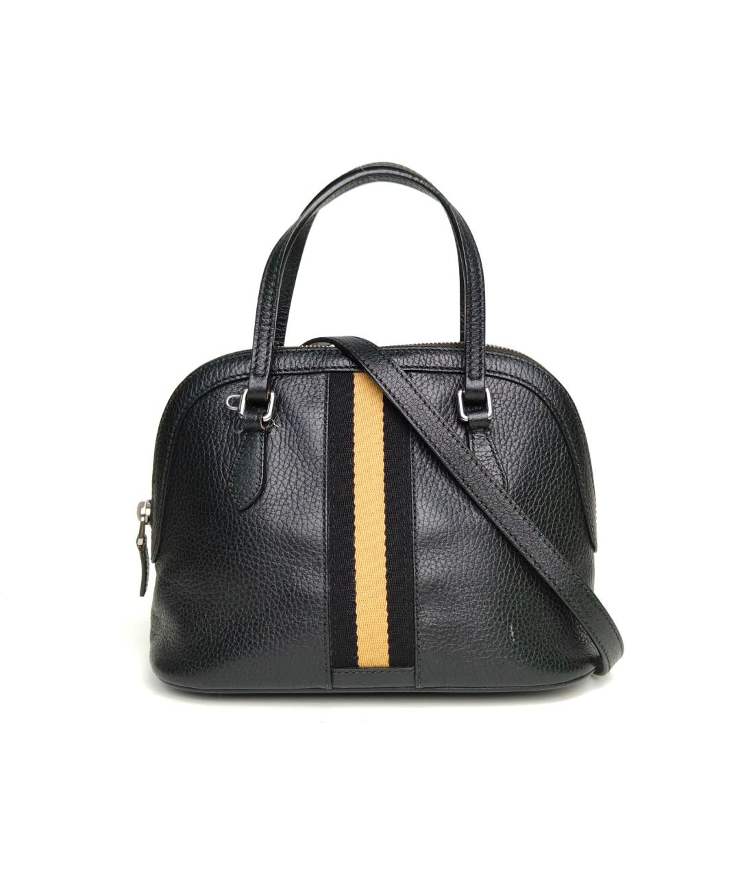GUCCI Черная кожаная сумка с короткими ручками, фото 2