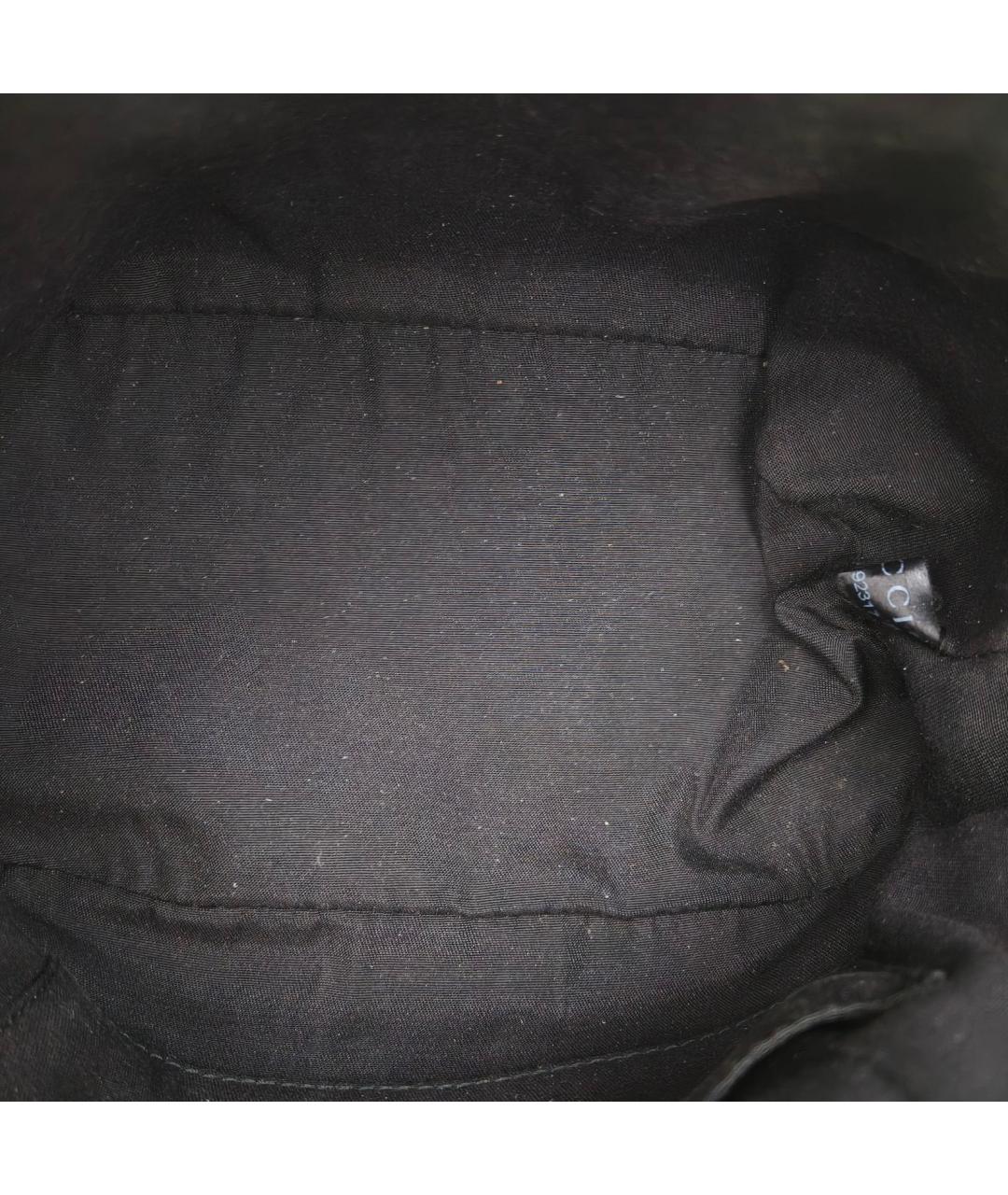 GUCCI Черная кожаная сумка с короткими ручками, фото 3