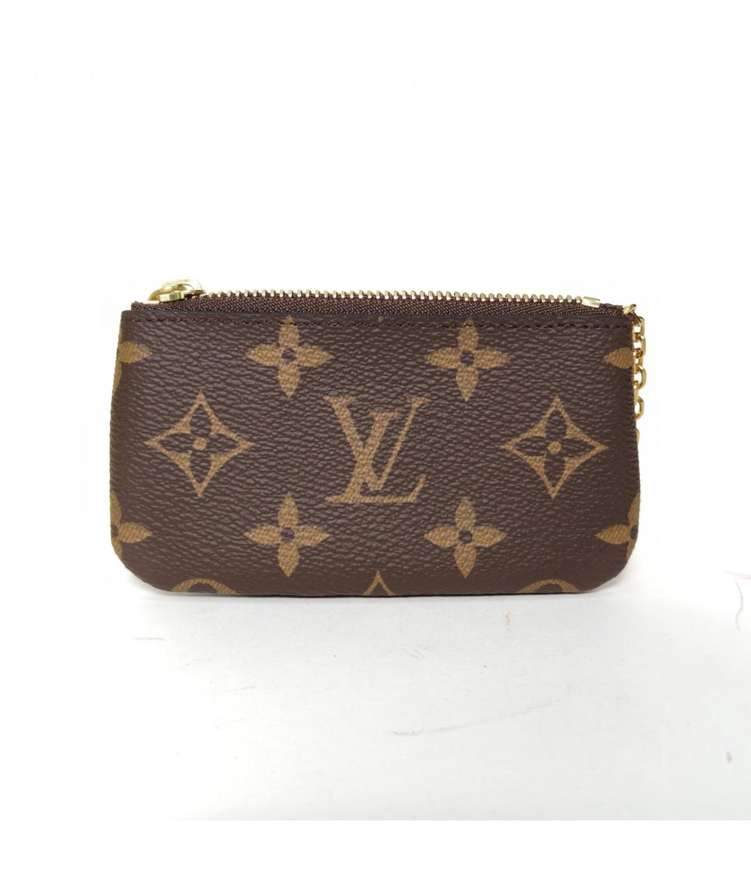 LOUIS VUITTON Коричневый кошелек, фото 4