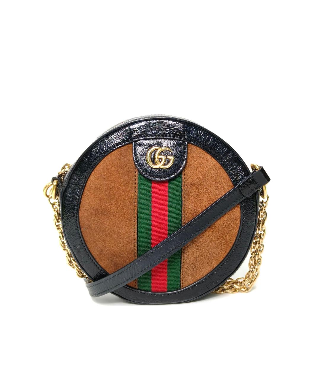 GUCCI Коричневая замшевая сумка через плечо, фото 2