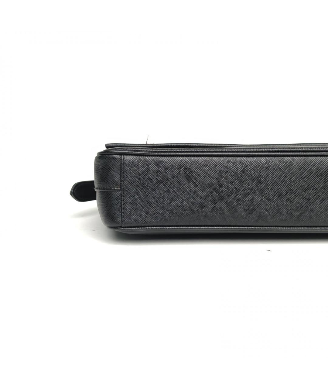 PRADA Черная кожаная сумка через плечо, фото 7