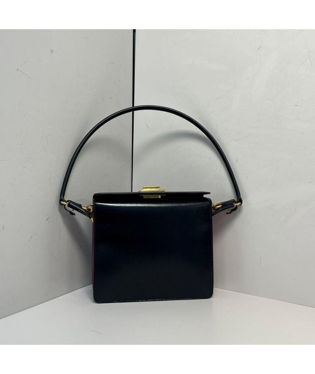 PRADA Черная кожаная сумка через плечо, фото 9