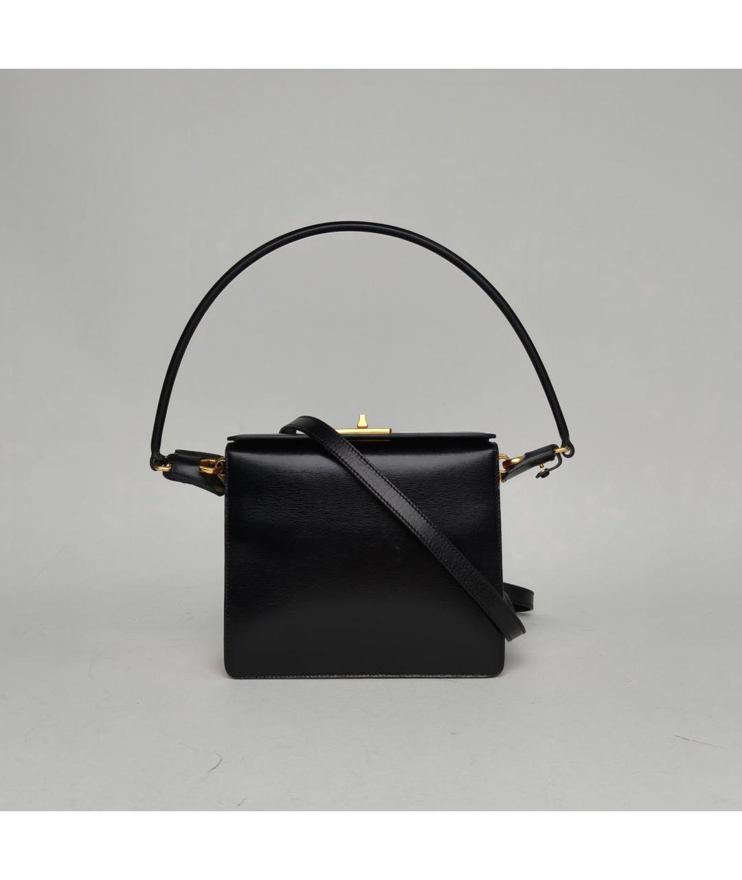 PRADA Черная кожаная сумка через плечо, фото 2