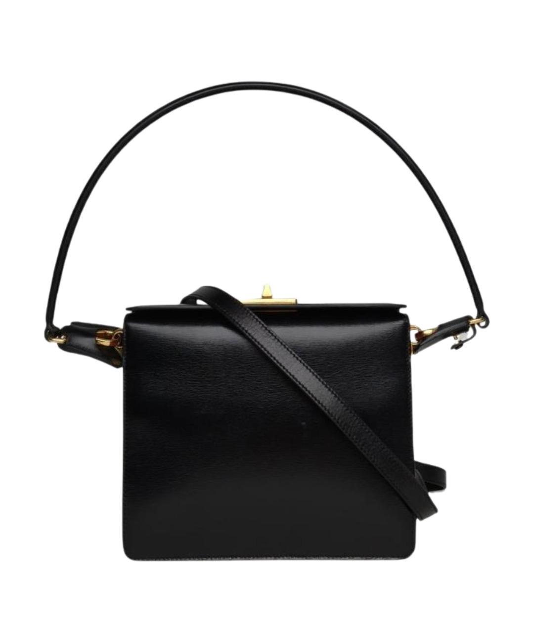 PRADA Черная кожаная сумка через плечо, фото 1