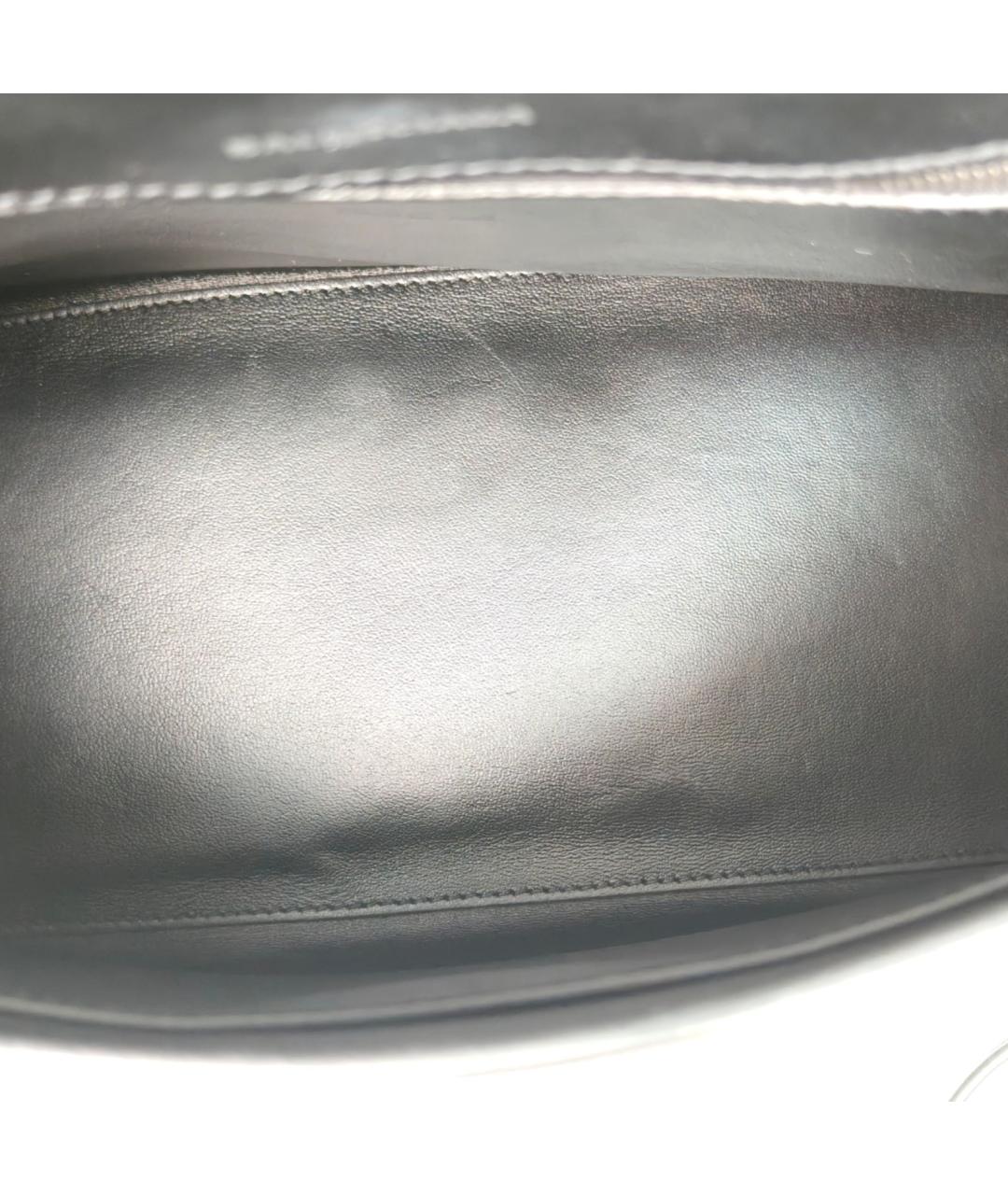 BOTTEGA VENETA Черный кожаный портфель, фото 7