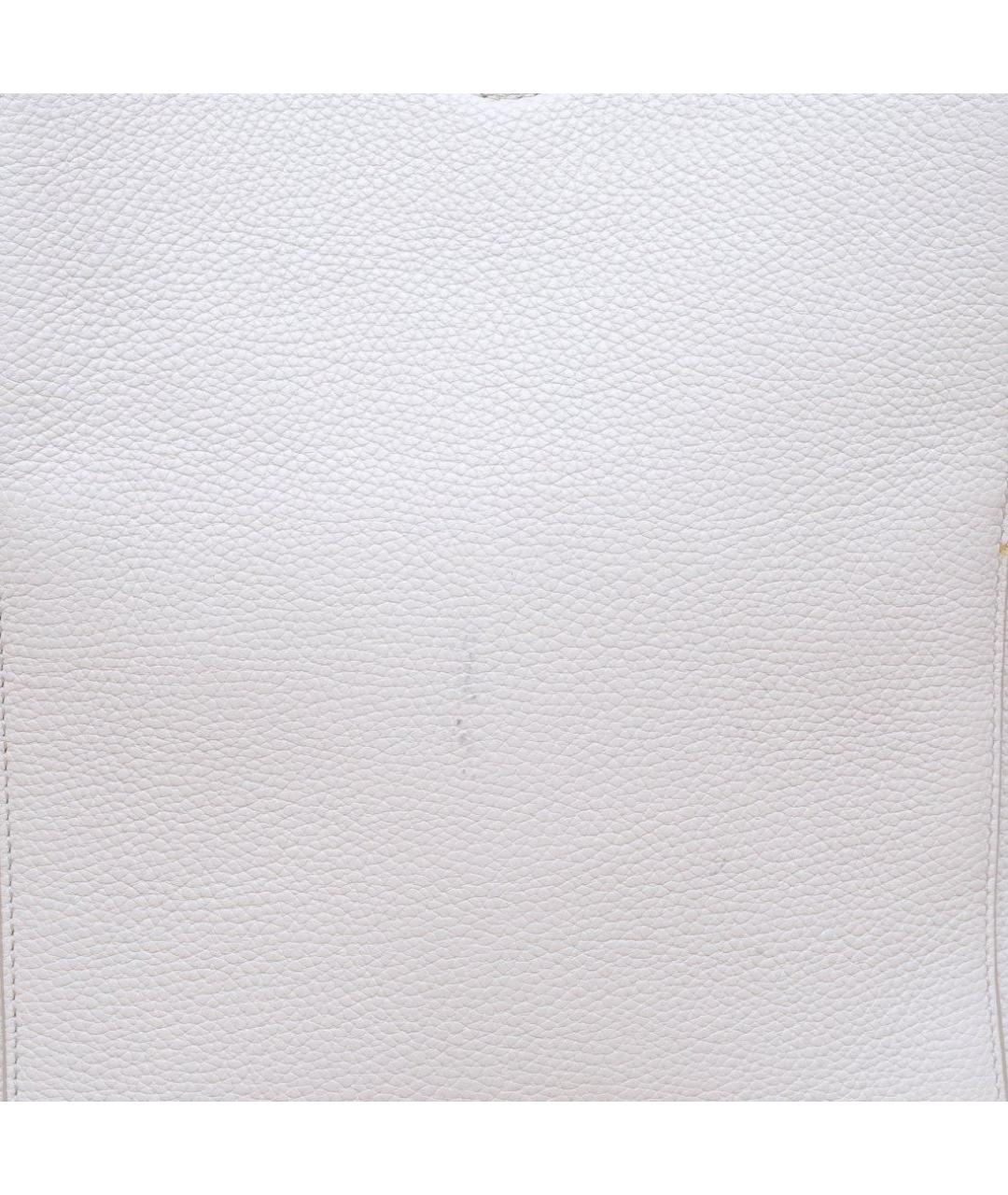 CELINE Белая кожаная сумка через плечо, фото 9