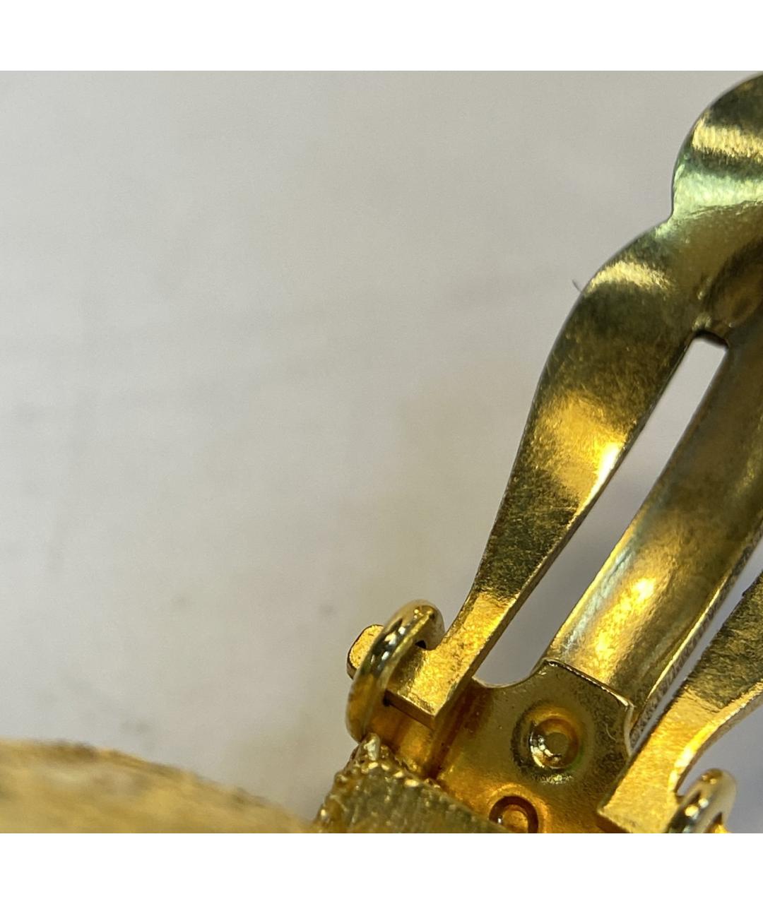 CHANEL Золотые металлические клипсы, фото 7