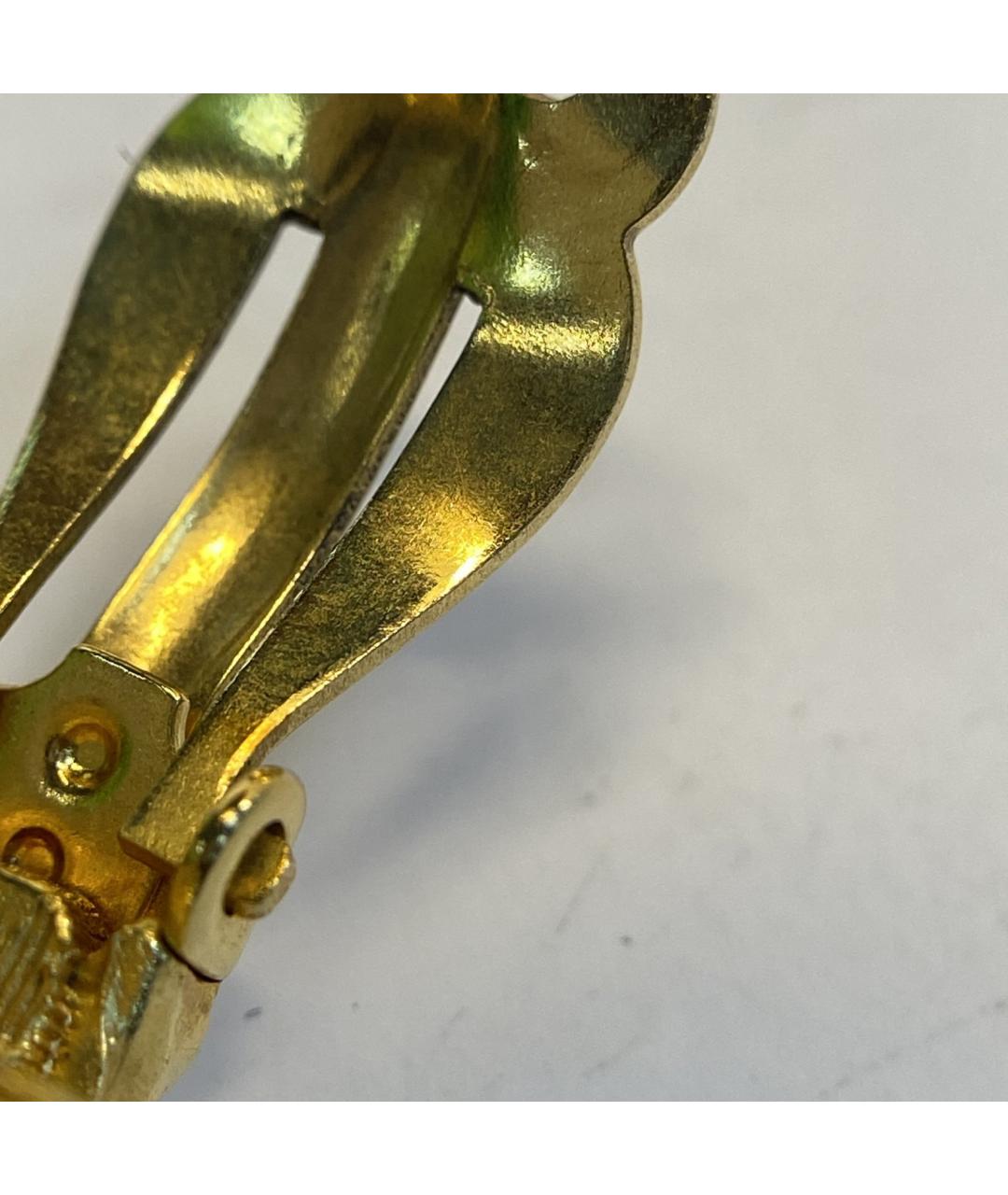 CHANEL Золотые металлические клипсы, фото 8