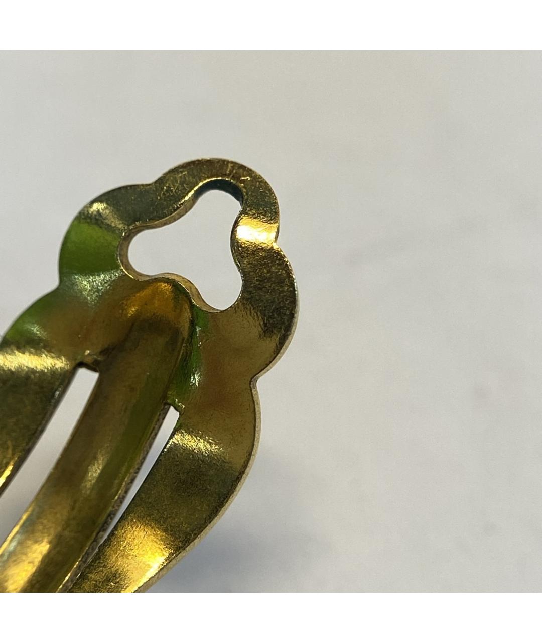 CHANEL Золотые металлические клипсы, фото 9