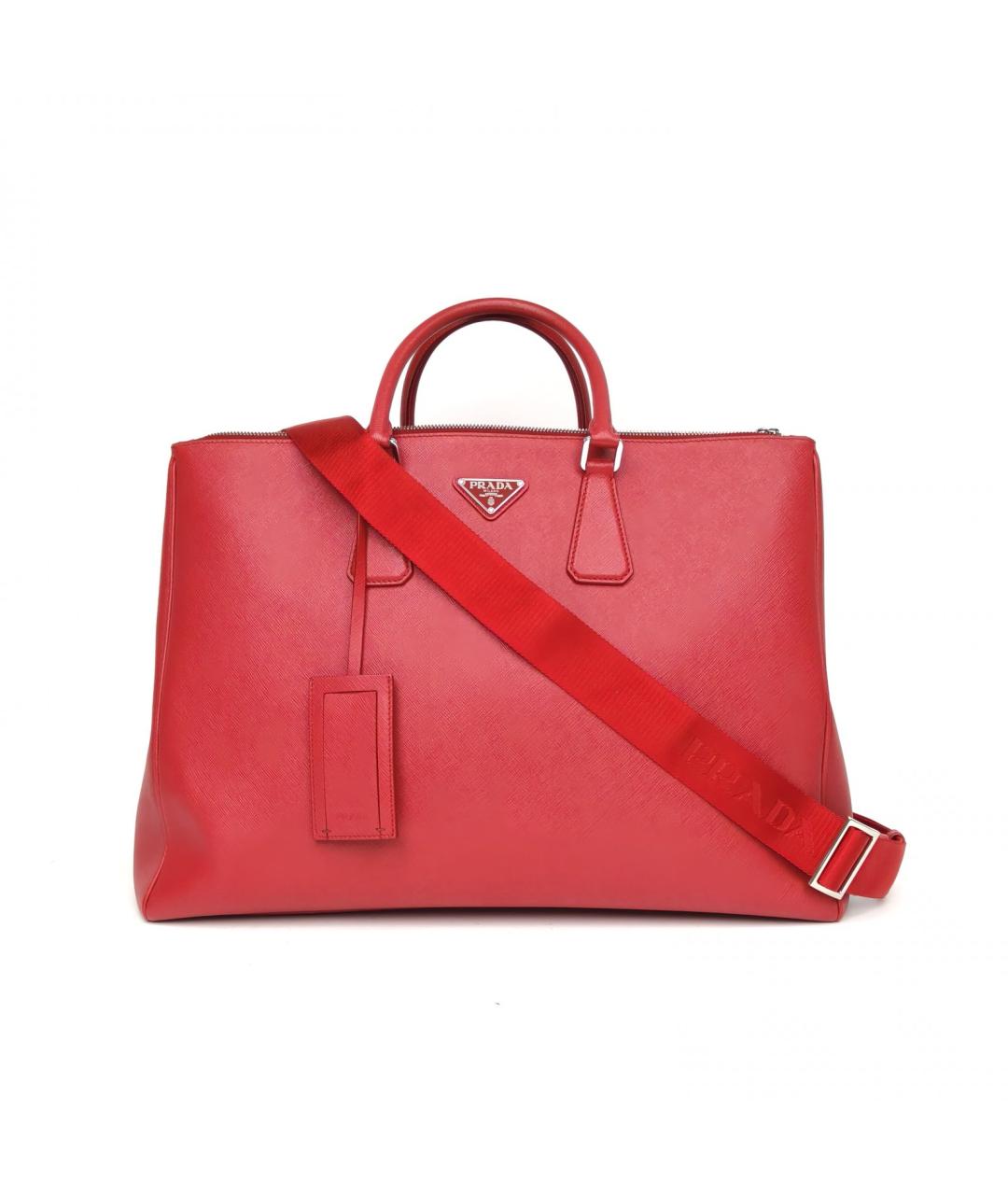 PRADA Красная кожаная сумка через плечо, фото 2
