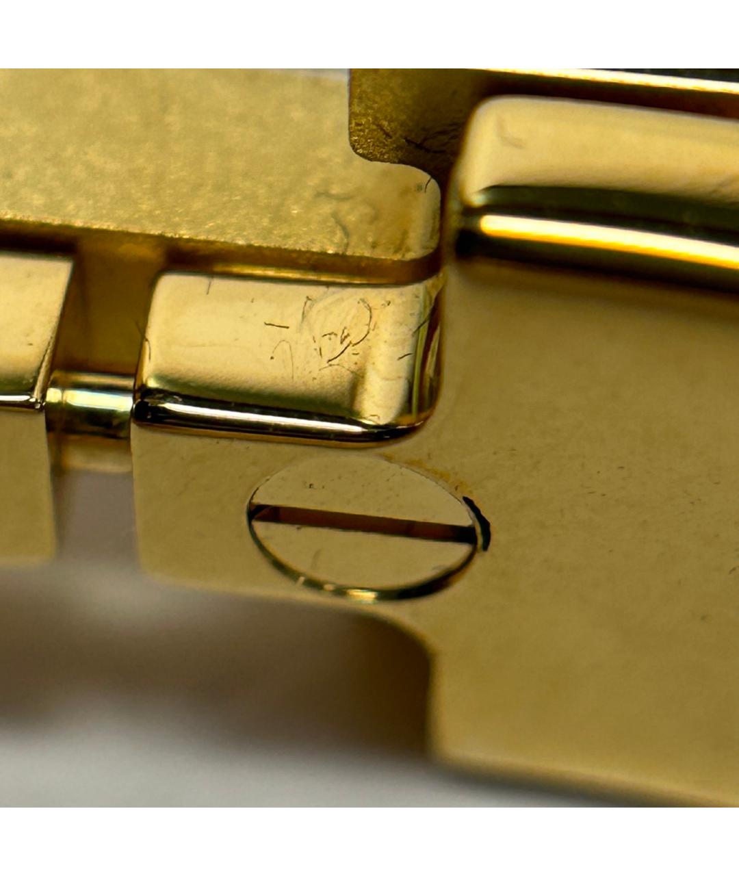 HERMES Бежевый металлический браслет, фото 7