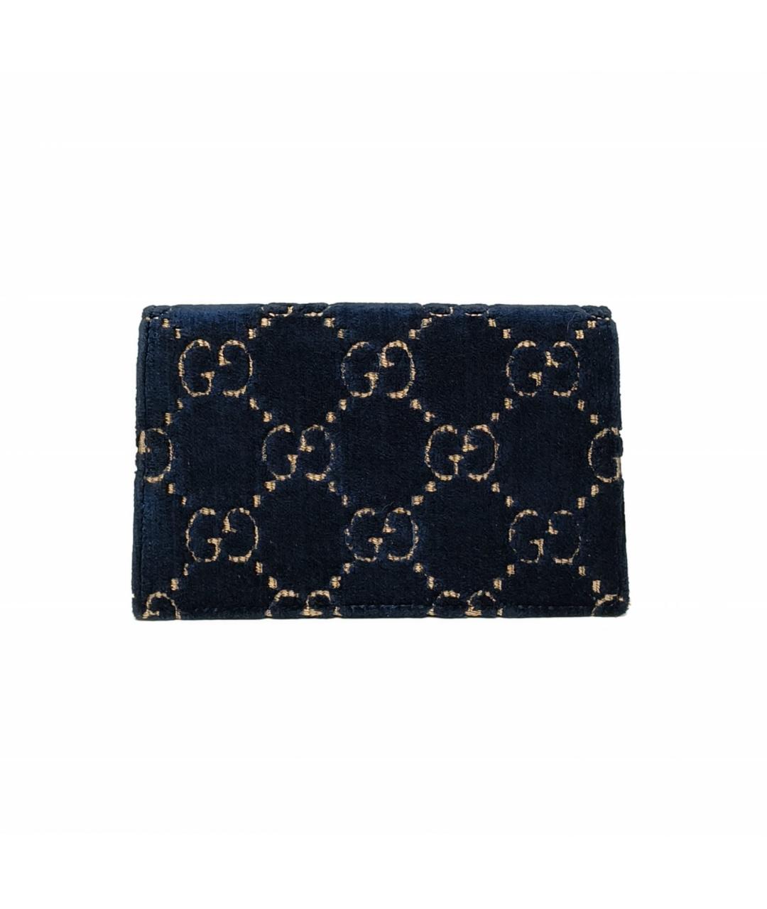 GUCCI Темно-синяя тканевая сумка через плечо, фото 4