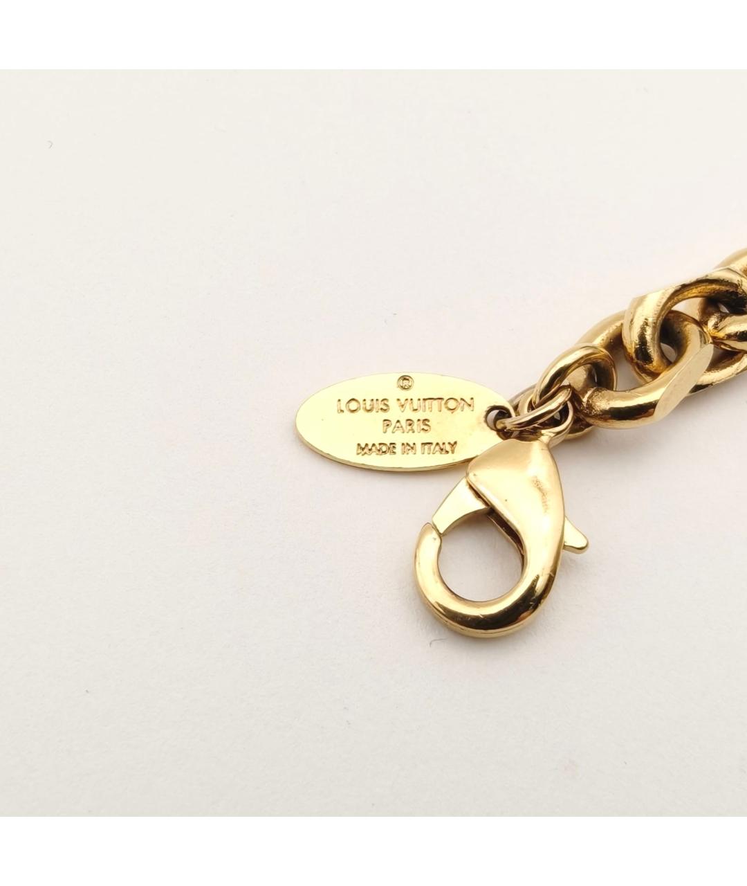 LOUIS VUITTON Золотой металлический браслет, фото 5