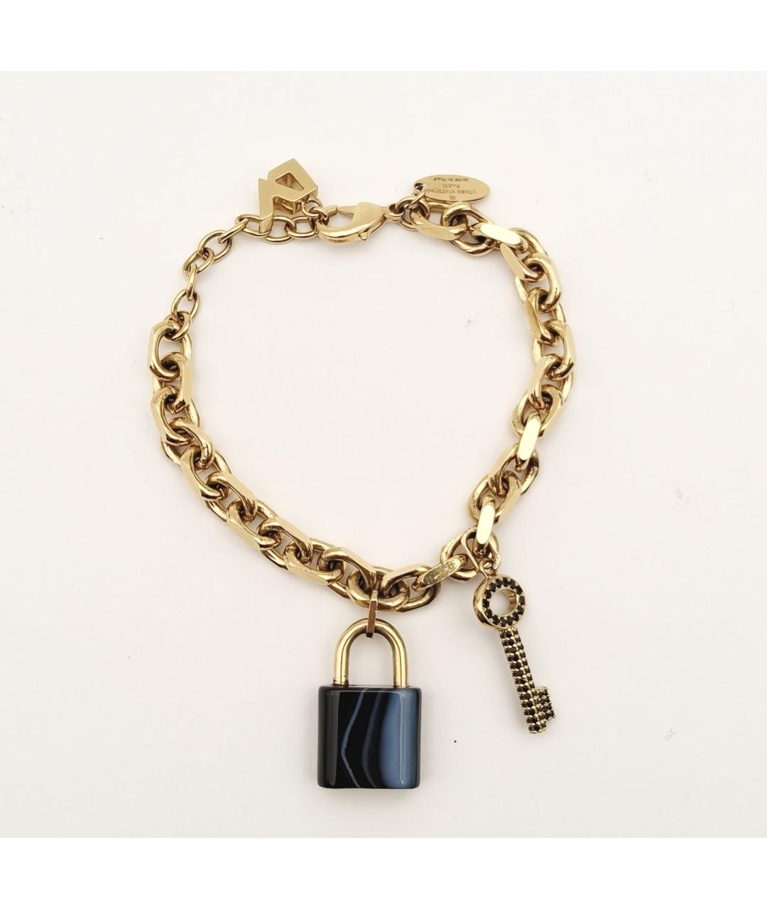 LOUIS VUITTON Золотой металлический браслет, фото 2