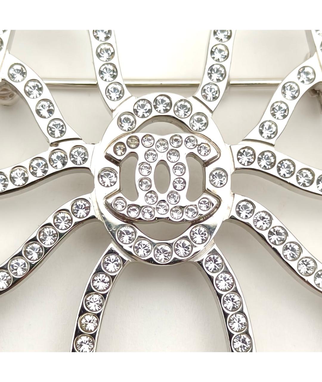 CHANEL Серебряная металлическая булавка / брошь, фото 5