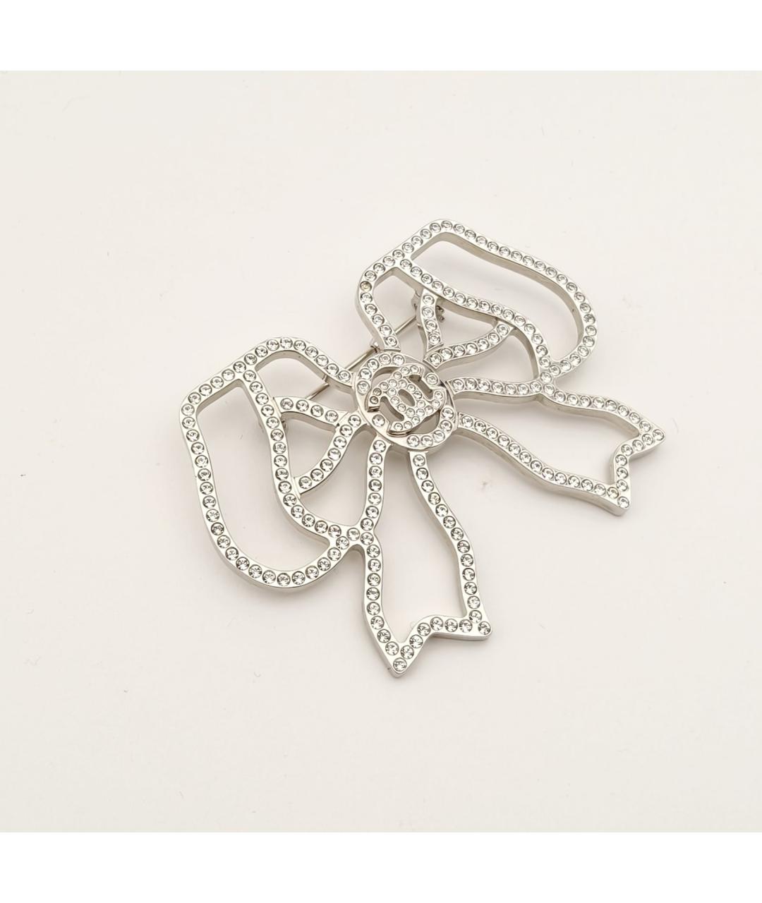 CHANEL Серебряная металлическая булавка / брошь, фото 3